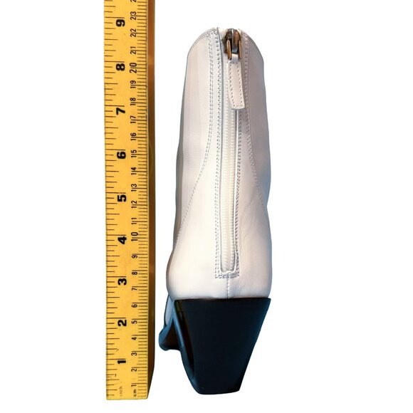 Brand New Givenchy Color Block Black and White Leather Cowboy Boots - Picture 8 of 14